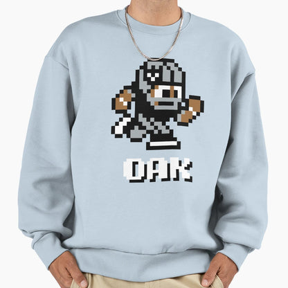 Oakland Raiders Tecmo Super Bowl Sweatshirt - Aesthetic Graphic for Adults - T-Shirt, Sweatshirt, Hoodie