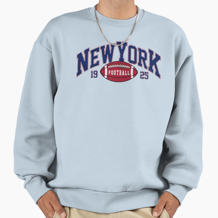New York Football Varsity Sweatshirt - Custom Art Print for Adults - T-Shirt, Sweatshirt, Hoodie