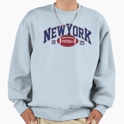 New York Football Varsity Sweatshirt - Custom Art Print for Adults - T-Shirt, Sweatshirt, Hoodie