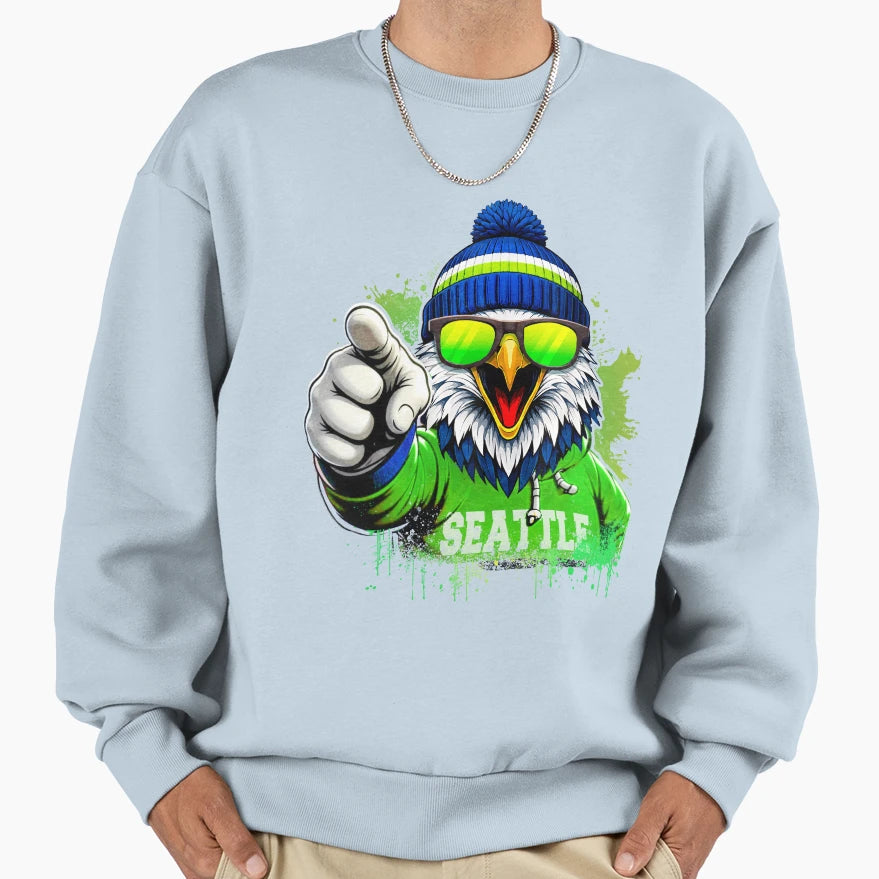 Splash Eagle Sweatshirt - Novelty Apparel Men Women - T-Shirt, Sweatshirt, Hoodie