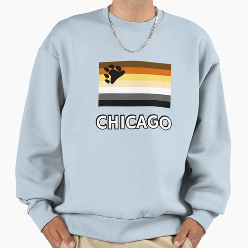 Bear Pride Flag Chicago Lgbtq Pride Sweatshirt - Unique Graphic Men Women - T-Shirt, Sweatshirt, Hoodie