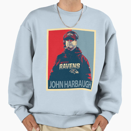 John Harbaugh Sweatshirt - Aesthetic Graphic for Adults - T-Shirt, Sweatshirt, Hoodie