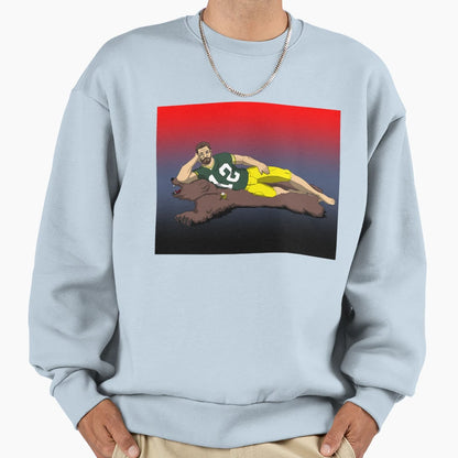 Rodgers Bear Rug Sweatshirt - Minimalist Print for Adults - T-Shirt, Sweatshirt, Hoodie