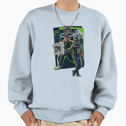 Seattle Seahawks Sweatshirt - Aesthetic Graphic for Adults - T-Shirt, Sweatshirt, Hoodie