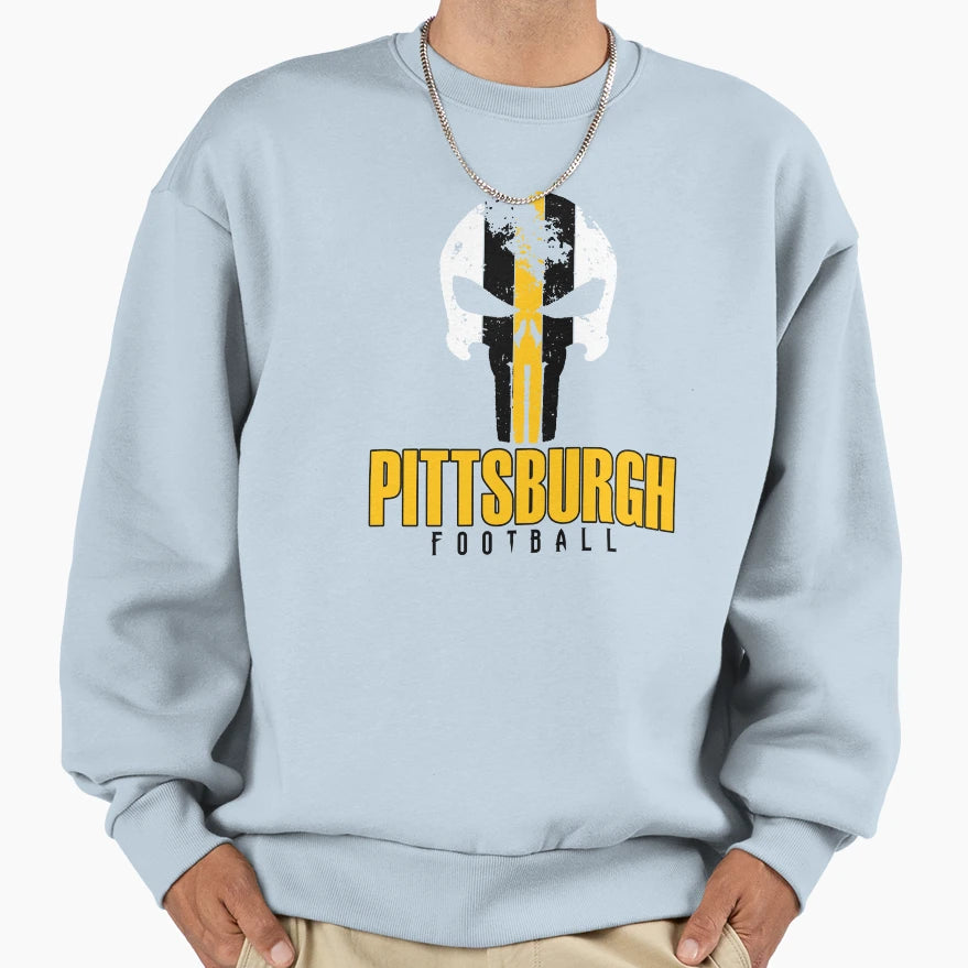 Pittsburgh Pro Football Grunge Sweatshirt - Fun Novelty Design Men Women - T-Shirt, Sweatshirt, Hoodie