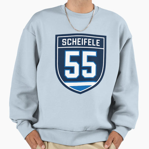 Mark Scheifele 55 Emblem Sweatshirt - Trendy Graphic Unisex - T-Shirt, Sweatshirt, Hoodie