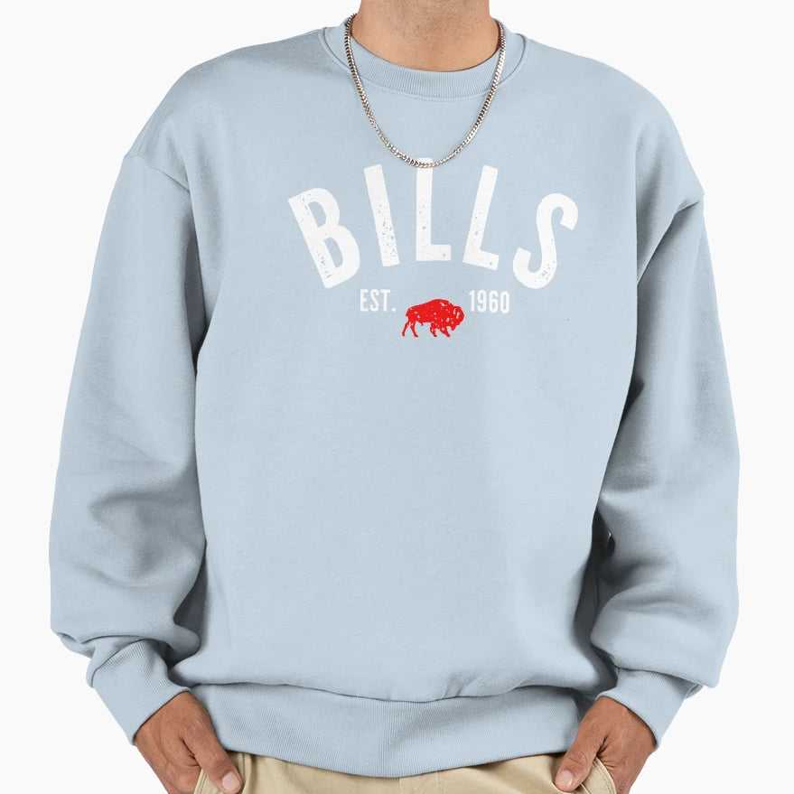 Bills Buffalo Sweatshirt - Aesthetic Graphic for Adults - T-Shirt, Sweatshirt, Hoodie