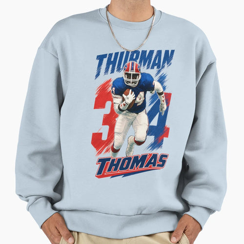 Buffalo Running Legend No 34 90S Sweatshirt - Unique Graphic Unisex - T-Shirt, Sweatshirt, Hoodie