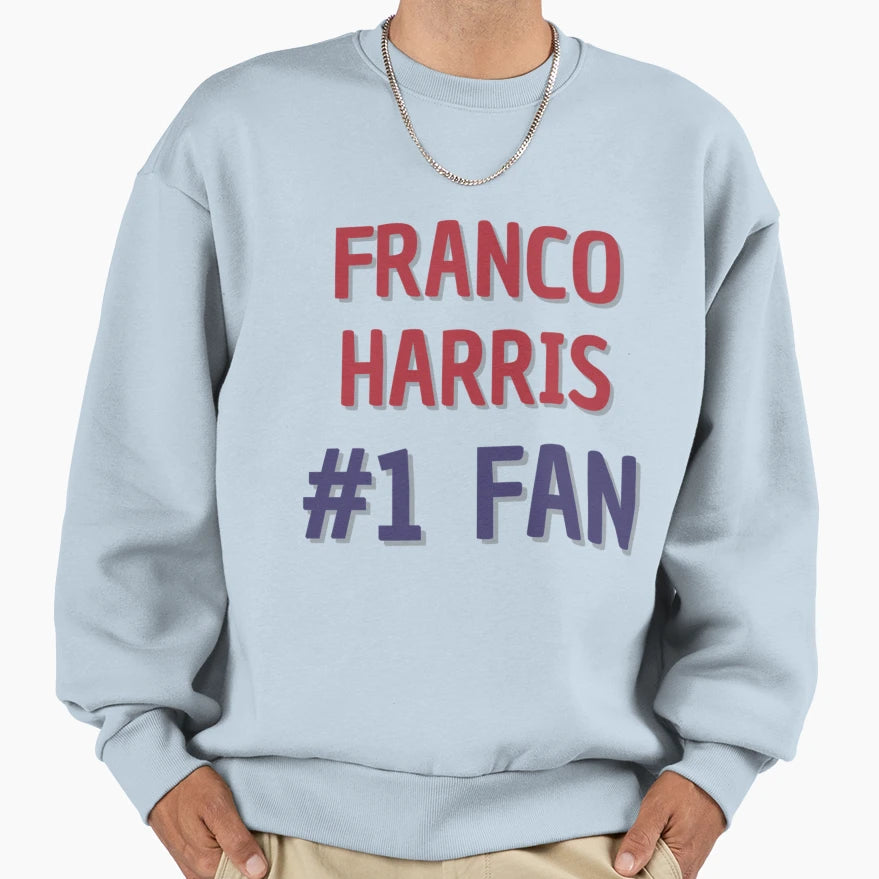 Franco Harris 1 Fan Sweatshirt - Casual Everyday Wear for Adults - T-Shirt, Sweatshirt, Hoodie