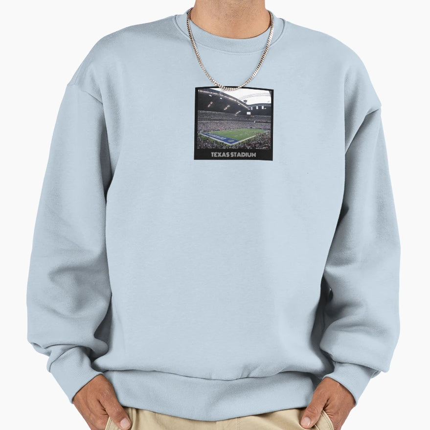 Texas Stadium Blue Sweatshirt - Unique Graphic for Adults - T-Shirt, Sweatshirt, Hoodie