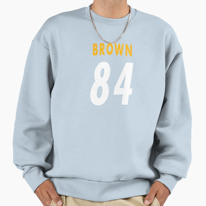 Pittsburgh Receiver Brown 84 Sweatshirt - Trendy Graphic Unisex - T-Shirt, Sweatshirt, Hoodie