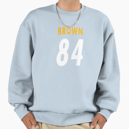 Pittsburgh Receiver Brown 84 Sweatshirt - Trendy Graphic Unisex - T-Shirt, Sweatshirt, Hoodie