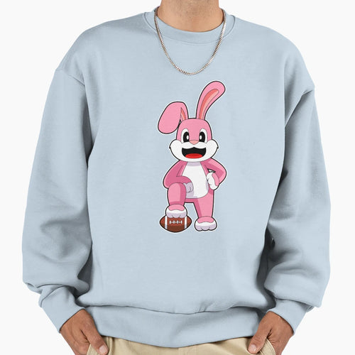 Rabbit American Football Sports Sweatshirt - Trendy Graphic for Adults - T-Shirt, Sweatshirt, Hoodie