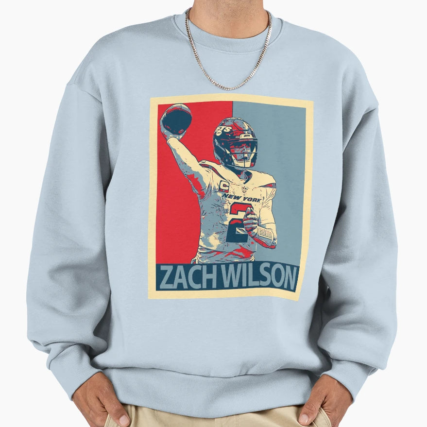 Zach Wilson Sweatshirt - Trendy Graphic Men Women - T-Shirt, Sweatshirt, Hoodie