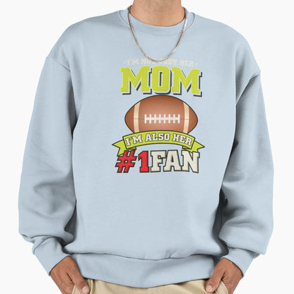 American Football Mom Gridiron Sweatshirt - Fun Novelty Design Men Women - T-Shirt, Sweatshirt, Hoodie