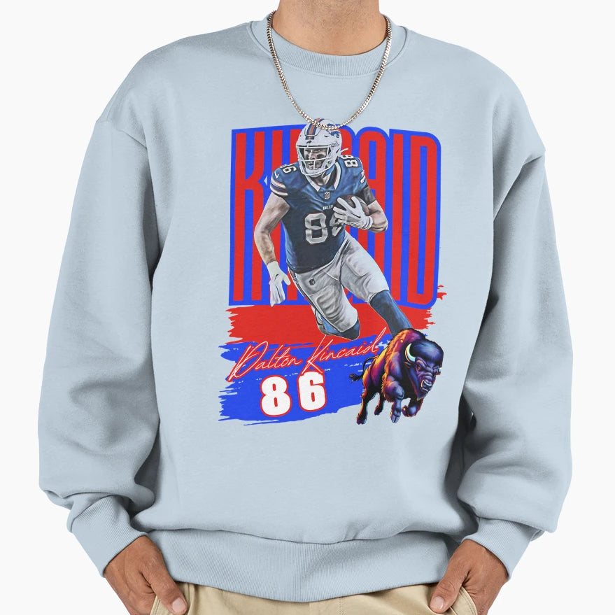 Dalton Kincaid Buffalo Bills Sweatshirt - Novelty Apparel for Adults - T-Shirt, Sweatshirt, Hoodie