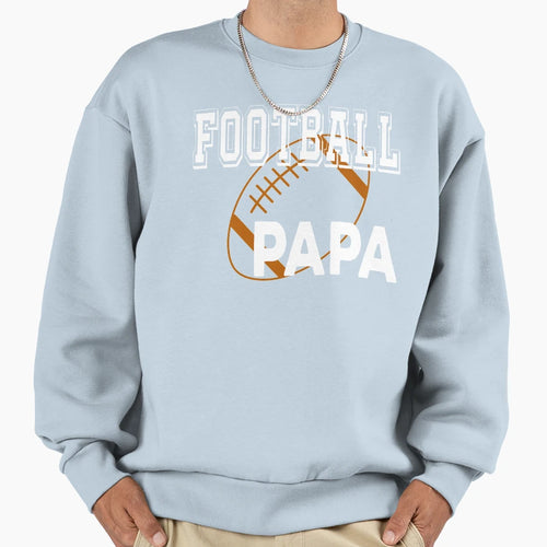 Football Papa American Football Sweatshirt - Unique Graphic Men Women - T-Shirt, Sweatshirt, Hoodie