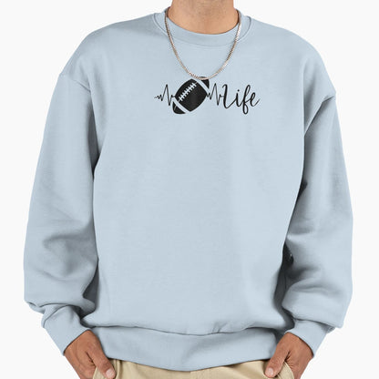 Football Life T-Shirt - Minimalist Print for Adults - T-Shirt, Sweatshirt, Hoodie