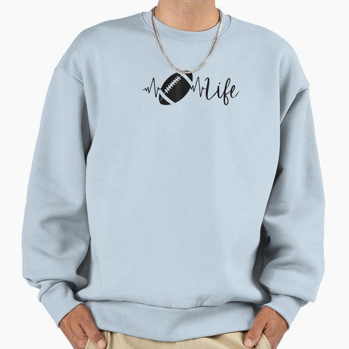 Football Life T-Shirt - Minimalist Print for Adults - T-Shirt, Sweatshirt, Hoodie