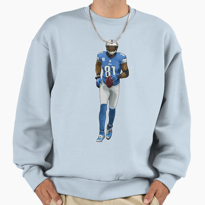 Calvin Johnson Runs Back Sweatshirt - Unique Graphic Men Women - T-Shirt, Sweatshirt, Hoodie