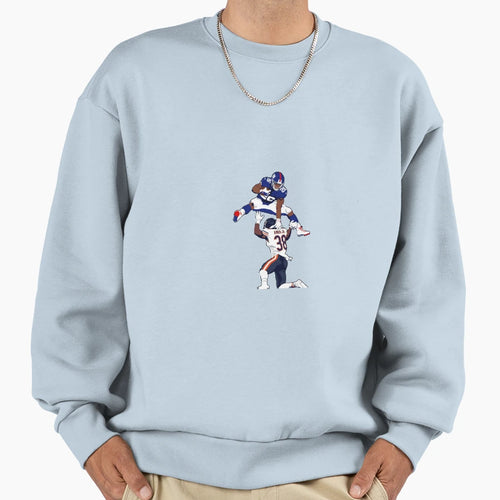 Saquon Hurdle Sweatshirt - Minimalist Print Men Women - T-Shirt, Sweatshirt, Hoodie