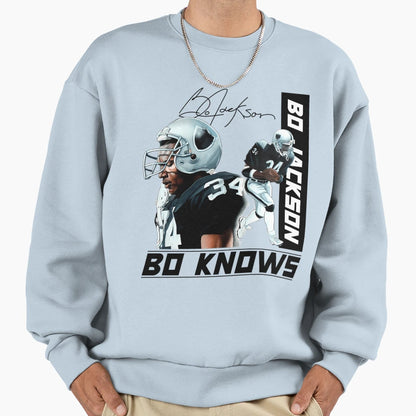 Bo Sport Jackson Baseball And Football Sweatshirt - Novelty Apparel Unisex - T-Shirt, Sweatshirt, Hoodie