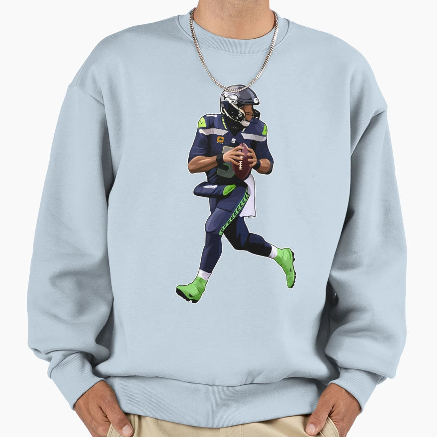 Russell Wilson 3 To Pass Sweatshirt - Streetwear Style Unisex - T-Shirt, Sweatshirt, Hoodie