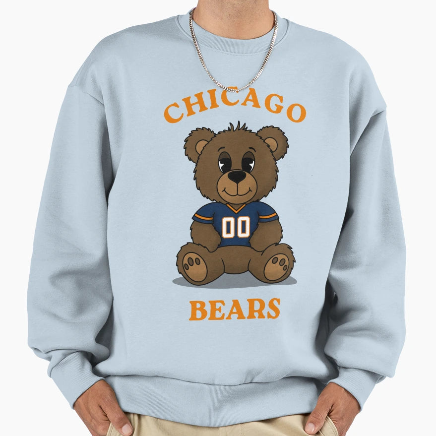 Chicago Bears Teddy Sweatshirt - Casual Everyday Wear for Adults - T-Shirt, Sweatshirt, Hoodie