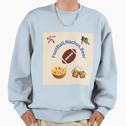 Football Nachos Beet Sweatshirt - Minimalist Print Men Women - T-Shirt, Sweatshirt, Hoodie