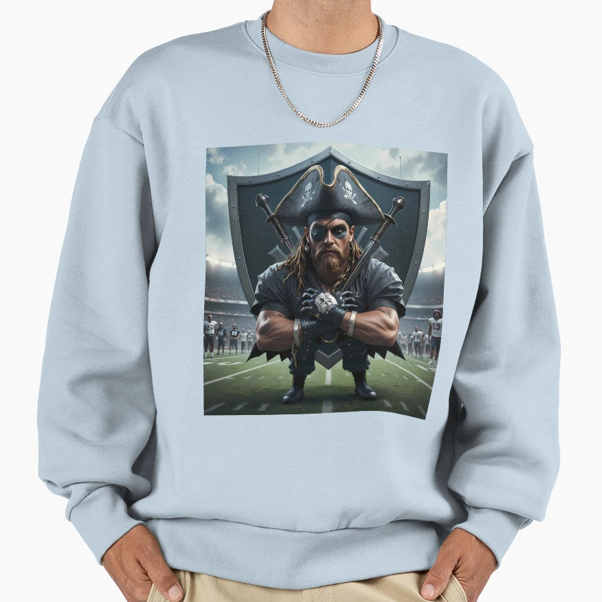Mini Black Pirate Iconic Sports Helmets Sweatshirt - Trendy Graphic Unisex - T-Shirt, Sweatshirt, Hoodie