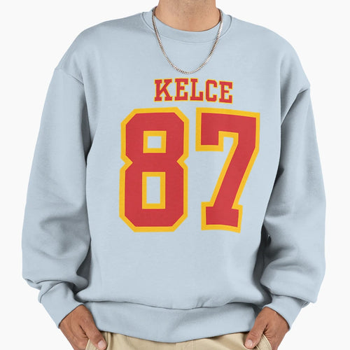 Kelce 87 Jersey Nfl Chiefs Sweatshirt - Trendy Graphic Men Women - T-Shirt, Sweatshirt, Hoodie