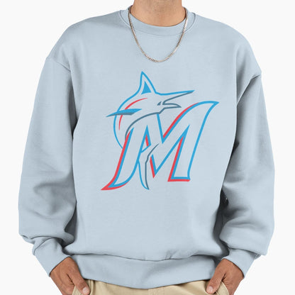 Best Seller Miami M R L I N S Logo Sweatshirt - Trendy Graphic Men Women - T-Shirt, Sweatshirt, Hoodie