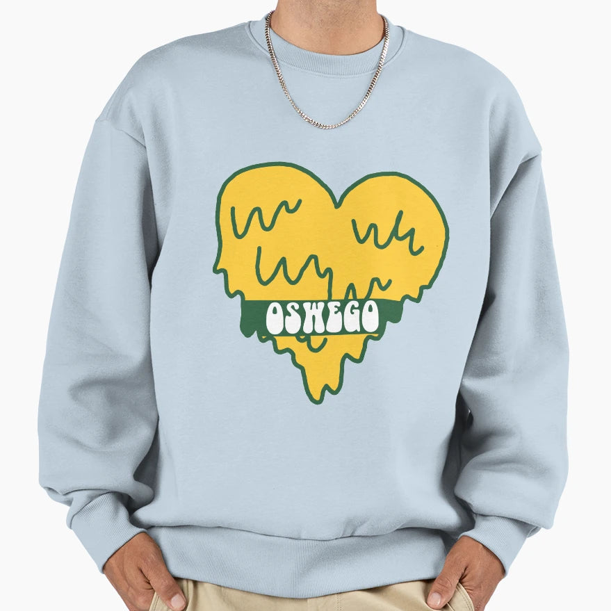 Suny Oswego Heart Sweatshirt - Custom Art Print Men Women - T-Shirt, Sweatshirt, Hoodie