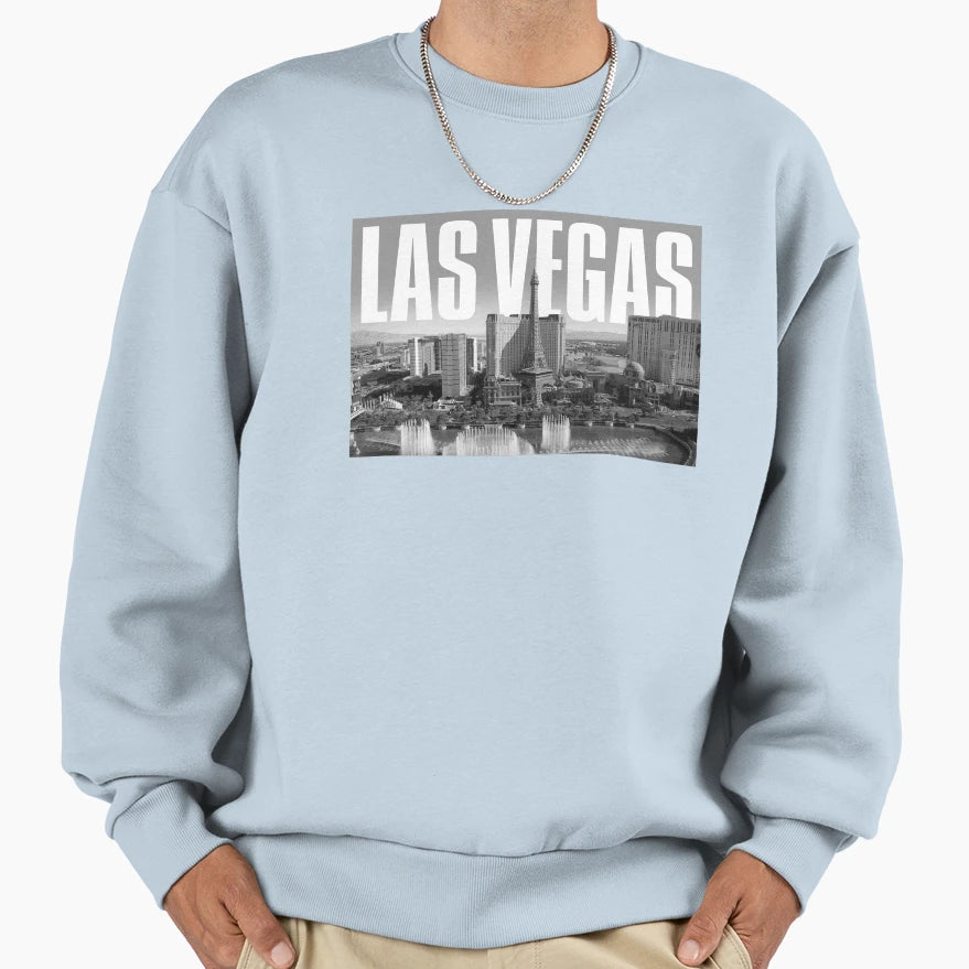 Las Vegas Cityscape Sweatshirt - Trendy Graphic Men Women - T-Shirt, Sweatshirt, Hoodie