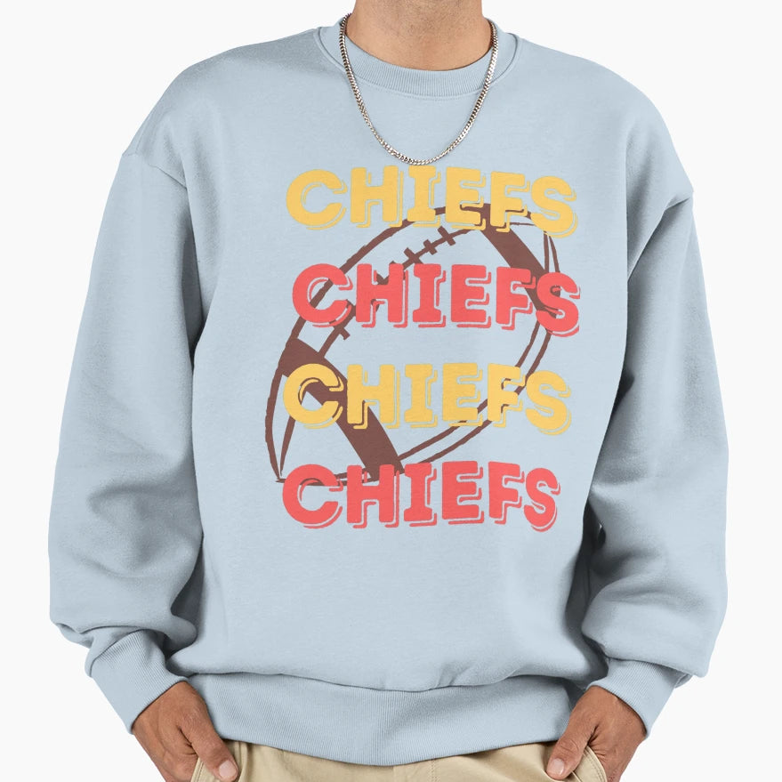 Art Kansas City Chiefs Sweatshirt - Casual Everyday Wear for Adults - T-Shirt, Sweatshirt, Hoodie