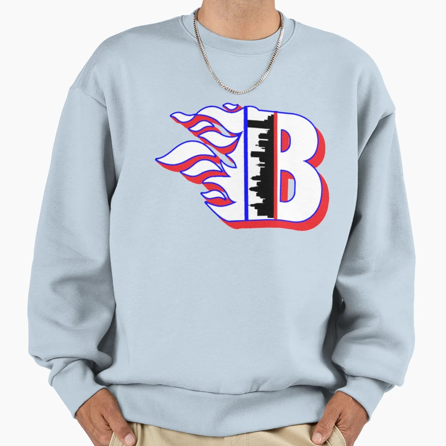 Buffalo Fire Sweatshirt - Streetwear Style Unisex - T-Shirt, Sweatshirt, Hoodie