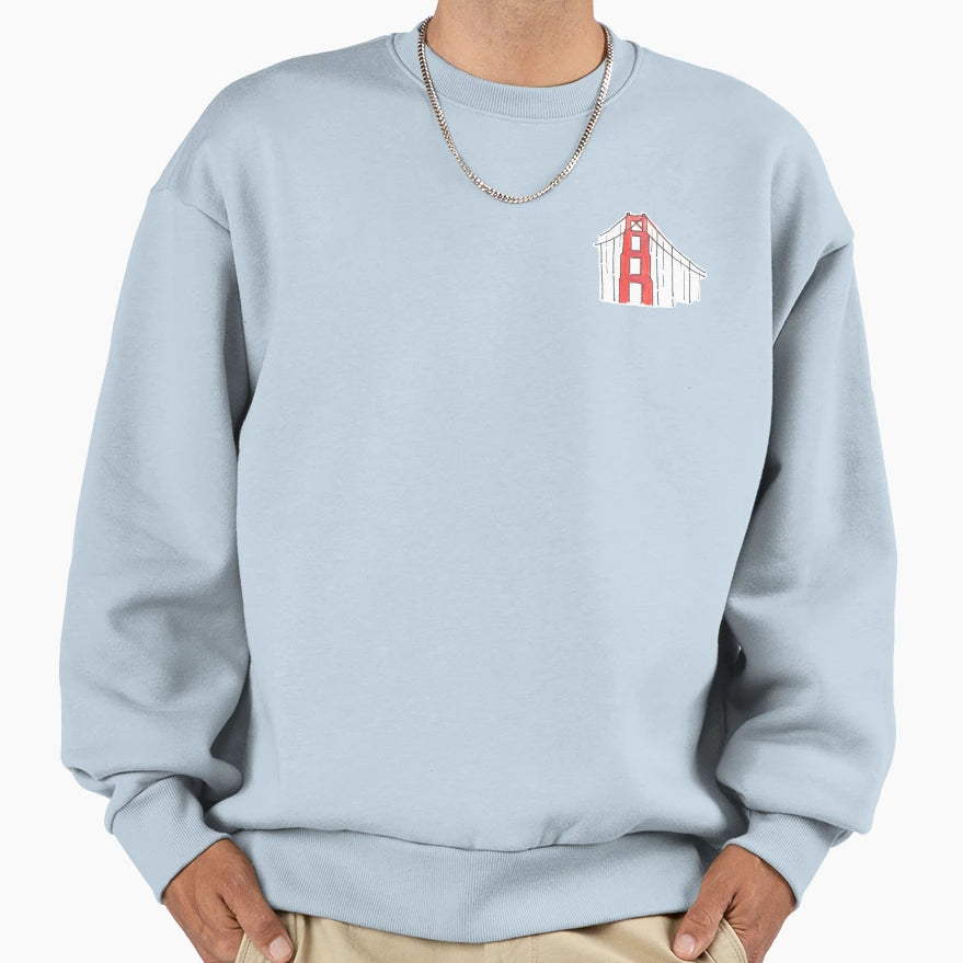 Golden Gate Bridge Sweatshirt - Fun Novelty Design Men Women - T-Shirt, Sweatshirt, Hoodie