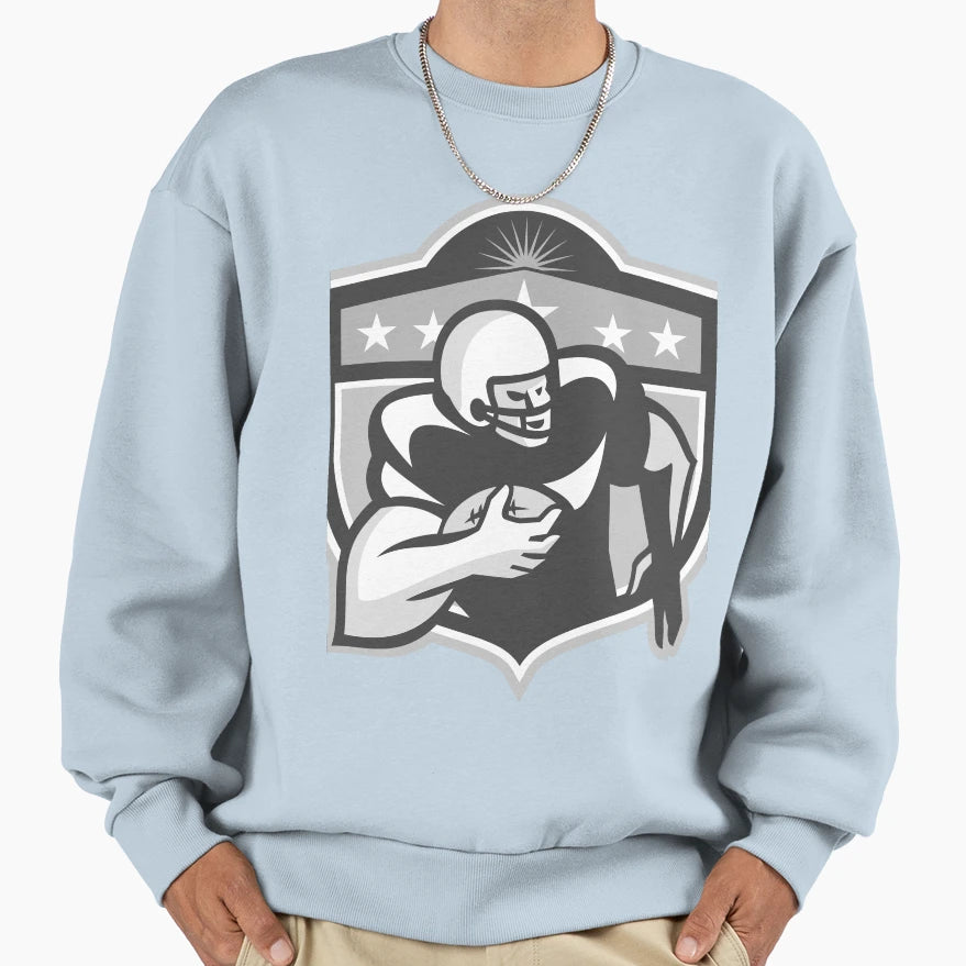 American Gridiron Wide Receiver Sweatshirt - Custom Art Print Men Women - T-Shirt, Sweatshirt, Hoodie