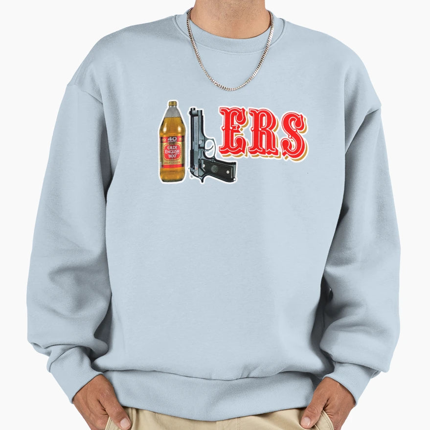 409 Ers 40Oz 9Mm Sweatshirt - Unique Graphic for Adults - T-Shirt, Sweatshirt, Hoodie