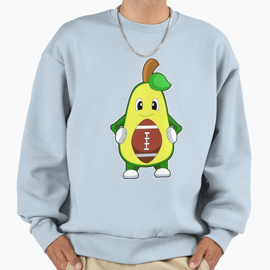Avocado American Football Sweatshirt - Custom Art Print Unisex - T-Shirt, Sweatshirt, Hoodie