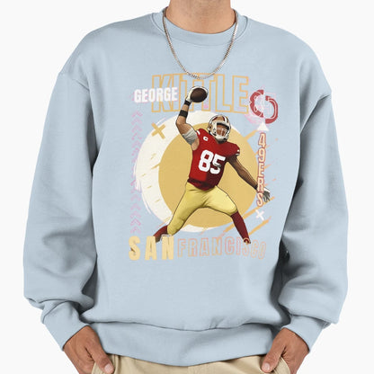George Krieger Sport Kittle Heart Sweatshirt - Streetwear Style Unisex - T-Shirt, Sweatshirt, Hoodie