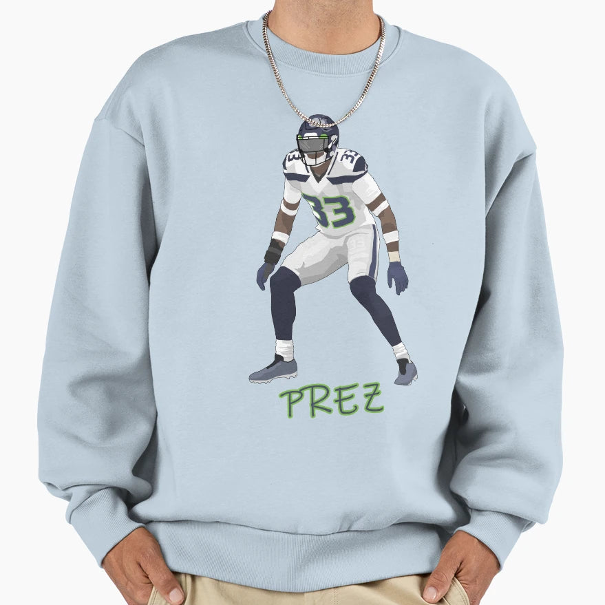 Prez Jamal Adams Phonecase Sweatshirt - Custom Art Print for Adults - T-Shirt, Sweatshirt, Hoodie