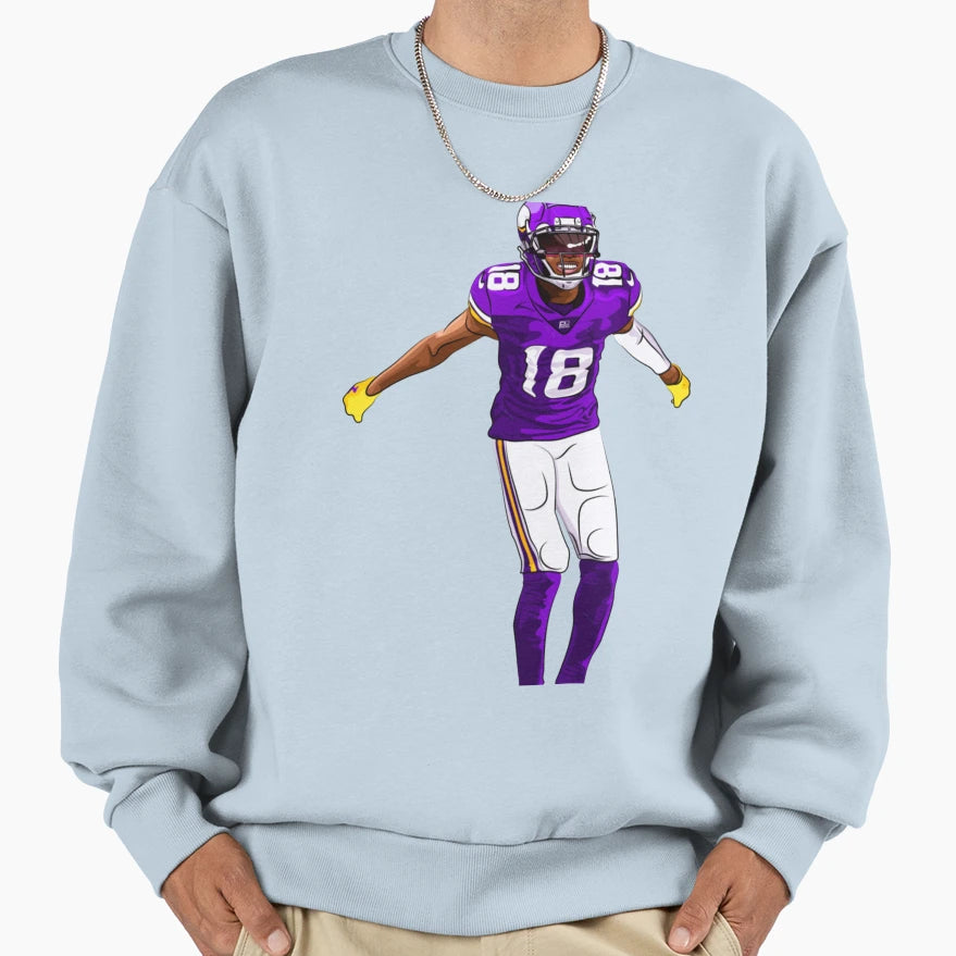 JJ Griddy Sweatshirt - Minimalist Print for Adults - T-Shirt, Sweatshirt, Hoodie