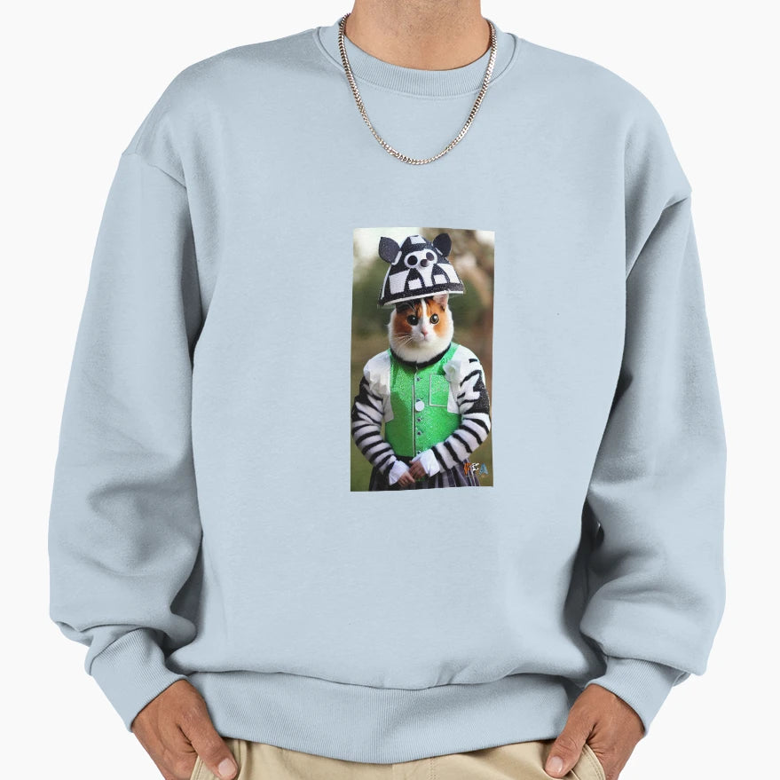Happy Cat Funny Costume 3 Sweatshirt - Casual Everyday Wear Men Women - T-Shirt, Sweatshirt, Hoodie