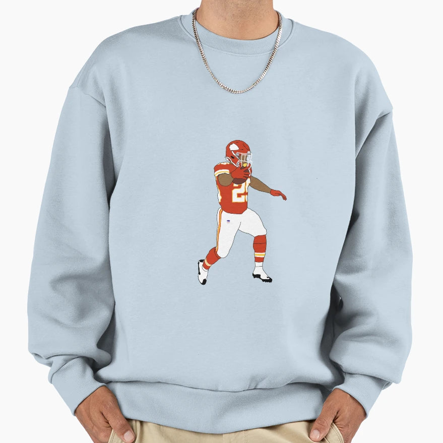 Kansas City Chiefs Clyde Edwards Sweatshirt - Graphic Print Men Women - T-Shirt, Sweatshirt, Hoodie
