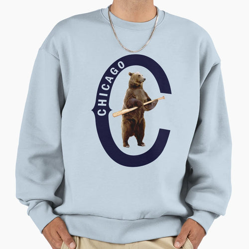Bear Bat Sweatshirt - Graphic Print Unisex - T-Shirt, Sweatshirt, Hoodie