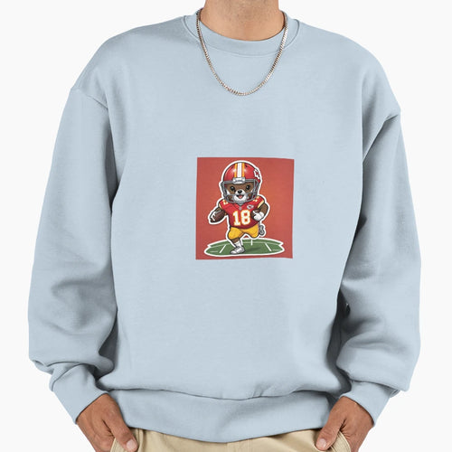Animal Wearing Kansas City Chiefs Sweatshirt - Graphic Print Men Women - T-Shirt, Sweatshirt, Hoodie