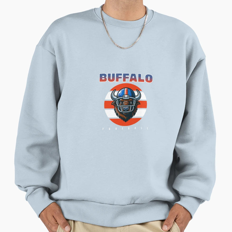Buffalo Football Sweatshirt - Unique Graphic for Adults - T-Shirt, Sweatshirt, Hoodie
