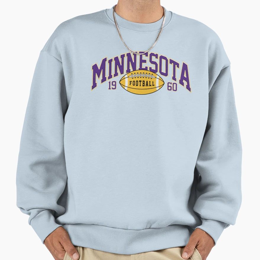 Minnesota Football Varsity Sweatshirt - Custom Art Print Men Women - T-Shirt, Sweatshirt, Hoodie