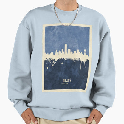 Dallas Texas Skyline Sweatshirt - Novelty Apparel for Adults - T-Shirt, Sweatshirt, Hoodie